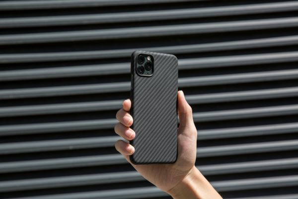 The classic black and grey, slim, magnetic iPhone case